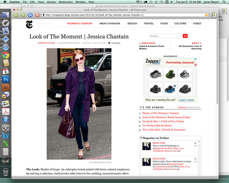 InStyle.com Jessica Chastain